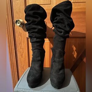 Suede Thigh High Boots